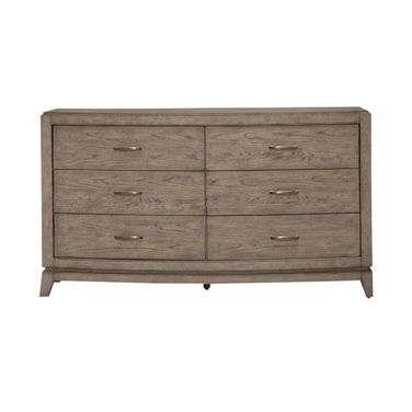 Avalon 6 Drawer Dresser In Brown