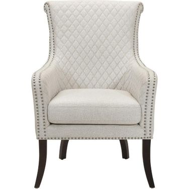 Avalon Beige Quilted Accent Chair