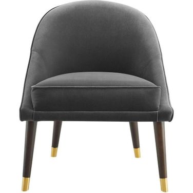 Avalon Charcoal Velvet Accent Chair
