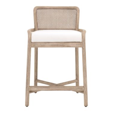 Avalon Counter Stool In Peyton Pearl and Natural Gray