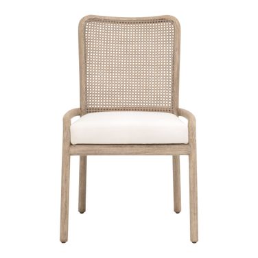 Avalon Dining Chair Set of 2 In Peyton Pearl and Natural Gray