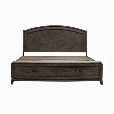 Avalon King Panel Storage Bed In Coffee Bean