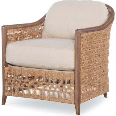 Avalon Lounge Chair In Natural and Flax