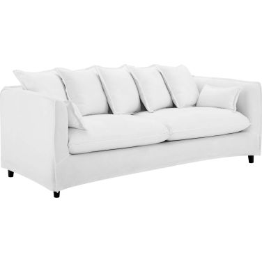 Avalon Slipcover Fabric Sofa In White