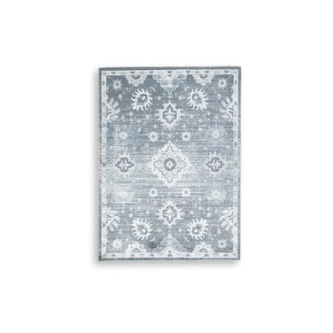 Avanworths Washable 7'10" x 10' Area Rug In Blue/Gray/Ivory