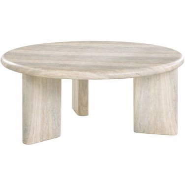Avaya Concrete and Fiberglass Indoor/Outdoor Coffee Table In Natural