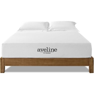 Aveline White 10 Inch California King Gel Memory Foam Mattress