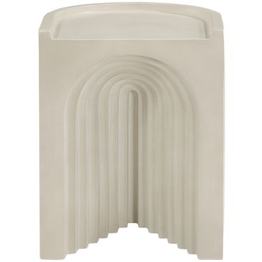 Avenda Concrete End Table In Beige
