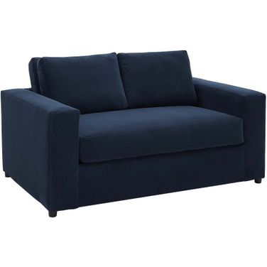 Avendale Velvet Loveseat In Blue