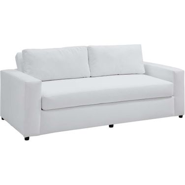 Avendale Velvet Sofa In Dove White