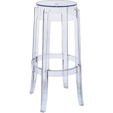 Averill Plastic Barstool In Clear