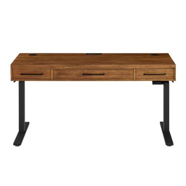 Avery Modern Electric Sit/Stand Desk In Rich Medium Brown