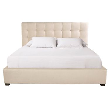 Avery Fabric Panel Bed In Espresso