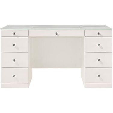 Avery Vanity Executive Desk (White)