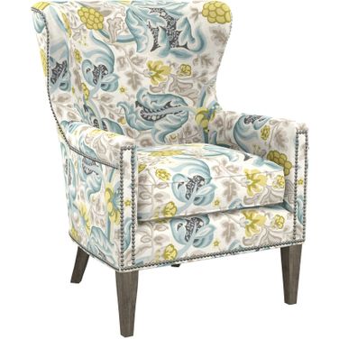 Featured Upholstery Avery Wing Chair In White