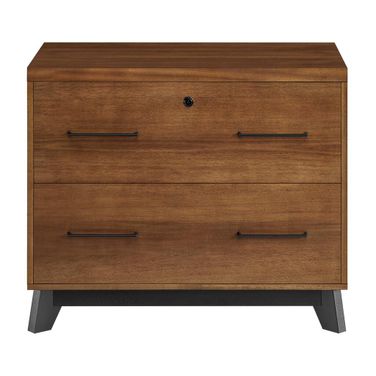Avery Wood Lateral File Cabinet In Rich Medium Brown