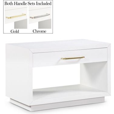 Avery Wood Veneer Night Stand In White