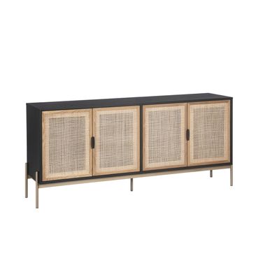 Avida Large Sideboard In Black and Natural