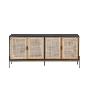Avida Large Sideboard In Black and Natural