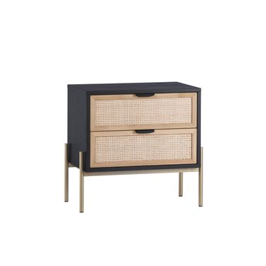 Avida Nightstand In Black and Natural