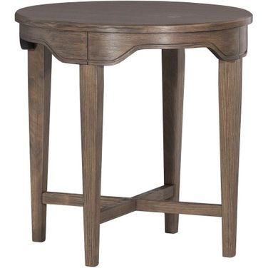 Avignon Round End Table In Louve