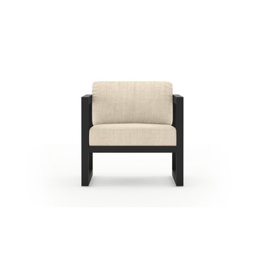 Avion Club Chair In Canvas Flax and Slate