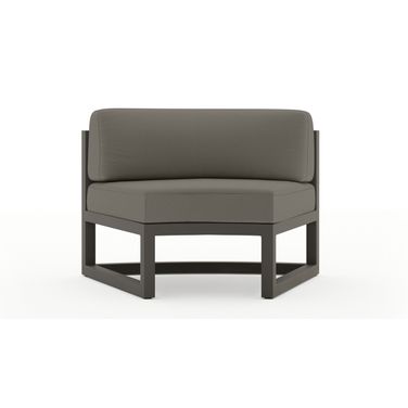 Avion Curve Seat Set of 2 In Canvas Charcoal and Slate