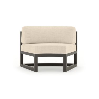 Avion Curve Seat Set of 2 In Canvas Flax and Slate
