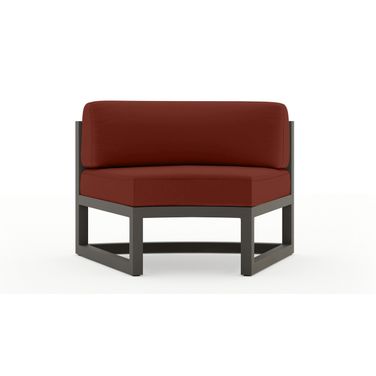Avion Curve Seat Set of 2 In Canvas Henna and Slate
