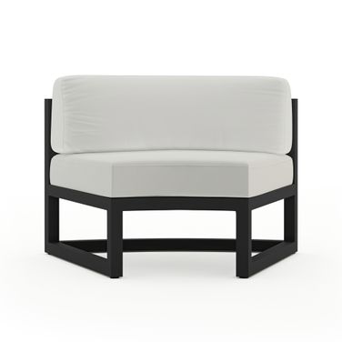 Avion Curve Seat Set of 2 In Canvas Natural and Black
