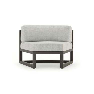 Avion Curve Seat Set of 2 In Cast Silver and Slate