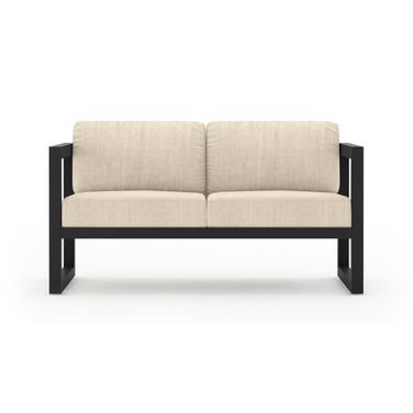 Avion Loveseat In Canvas Flax and Slate