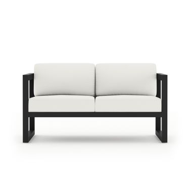 Avion Loveseat In Canvas Natural and Black