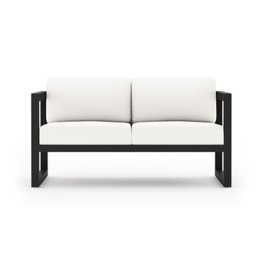Avion Loveseat In Canvas Natural and Slate