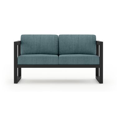 Avion Loveseat In Cast Lagoon and Slate