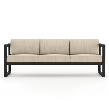 Avion Sofa In Canvas Flax and Black