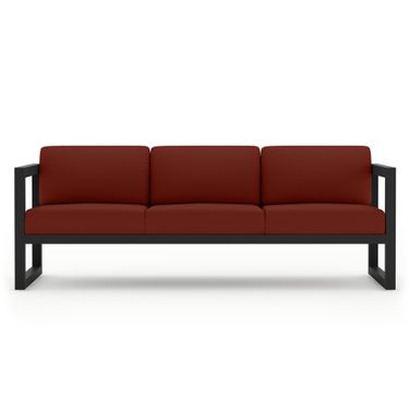Avion Sofa In Canvas Henna and Black