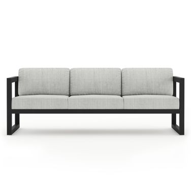 Avion Sofa In Cast Silver and Black