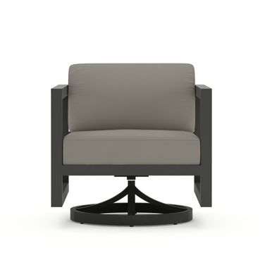 Avion Swivel Rocker In Canvas Charcoal and Slate