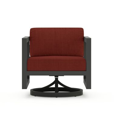 Avion Swivel Rocker In Canvas Henna and Slate