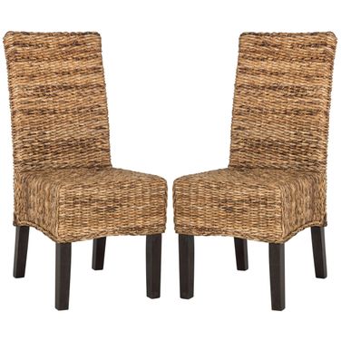 Avita Natural Wicker Dining Chair Set of 2