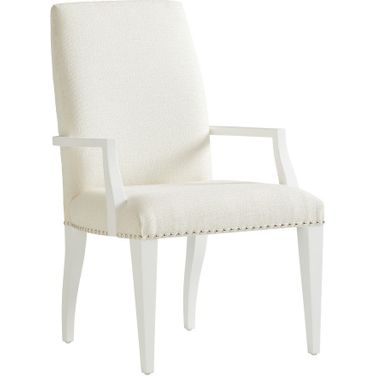 Avondale Darien Upholstered Arm Chair In Alabaster