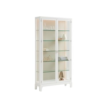 Avondale Lakeshore Curio Taupe Back Panel In Alabaster