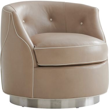 Avondale Roberston Leather Swivel Chair