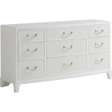 Avondale Silver Lake Triple Dresser In Alabaster