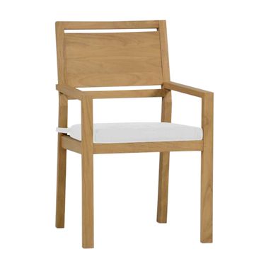 Avondale Teak Arm Chair In Bali Pearl