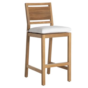 Avondale Teak Barstool In Bali Pearl