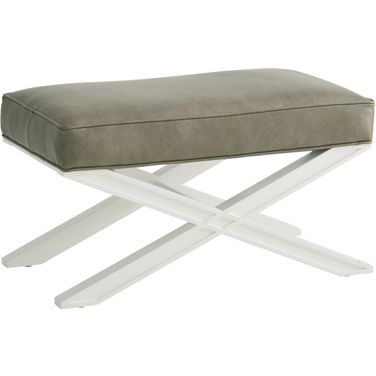 Avondale Vaughan Leather Ottoman