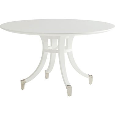 Avondale Lombard Round Dining Table In Alabaster