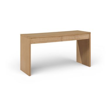 Avro Solid Wood and Oak Veneer Desk In Natural